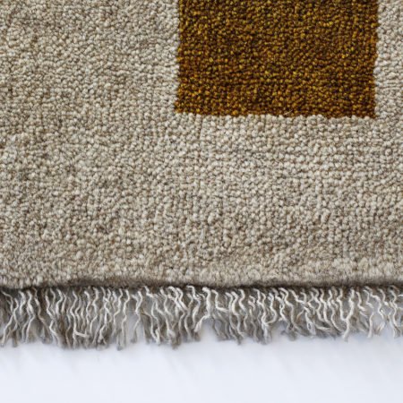 Beige Qashqai Gabbeh Carpet fringe