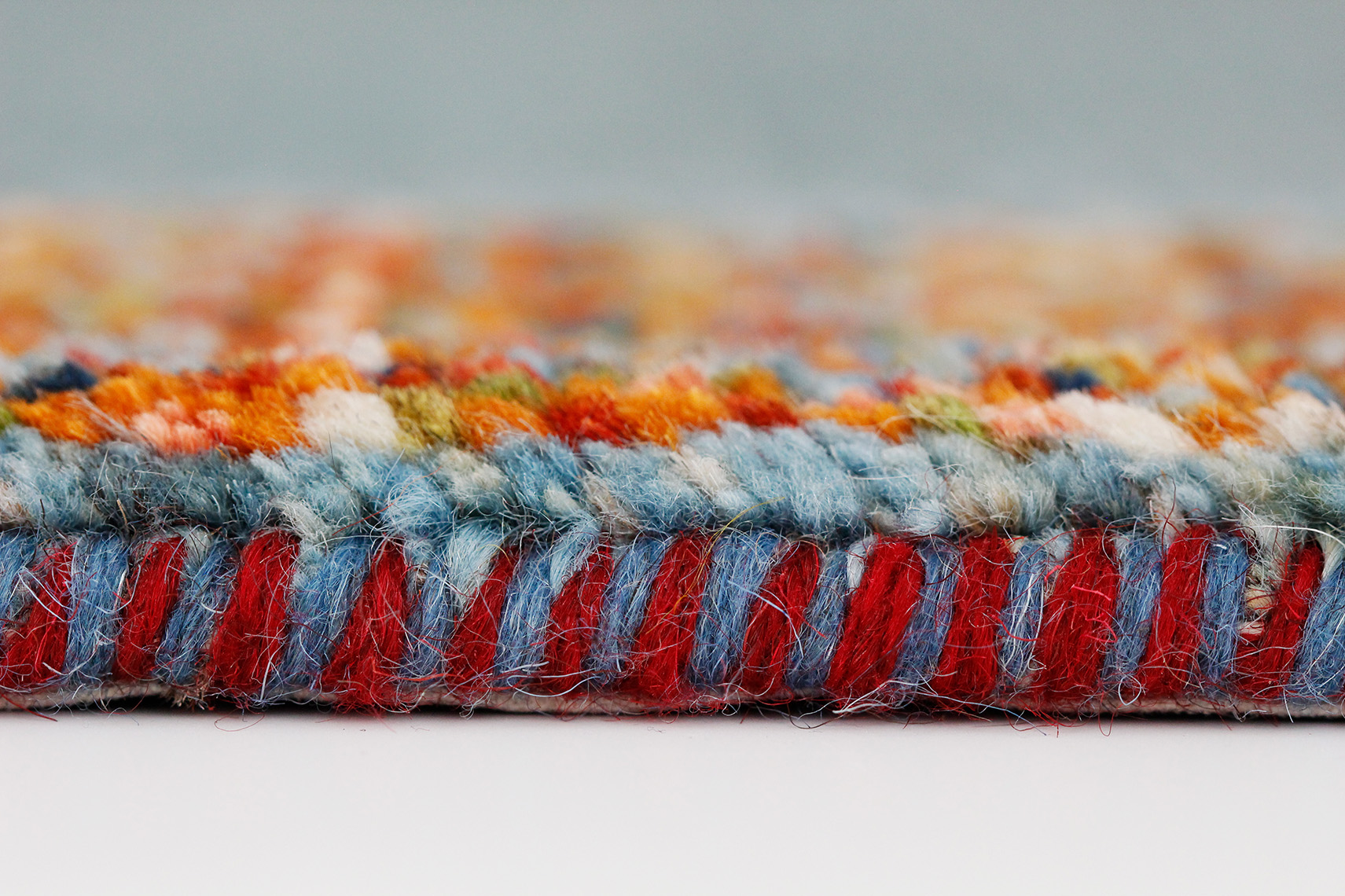Blue Qashqai Gabbeh selvage
