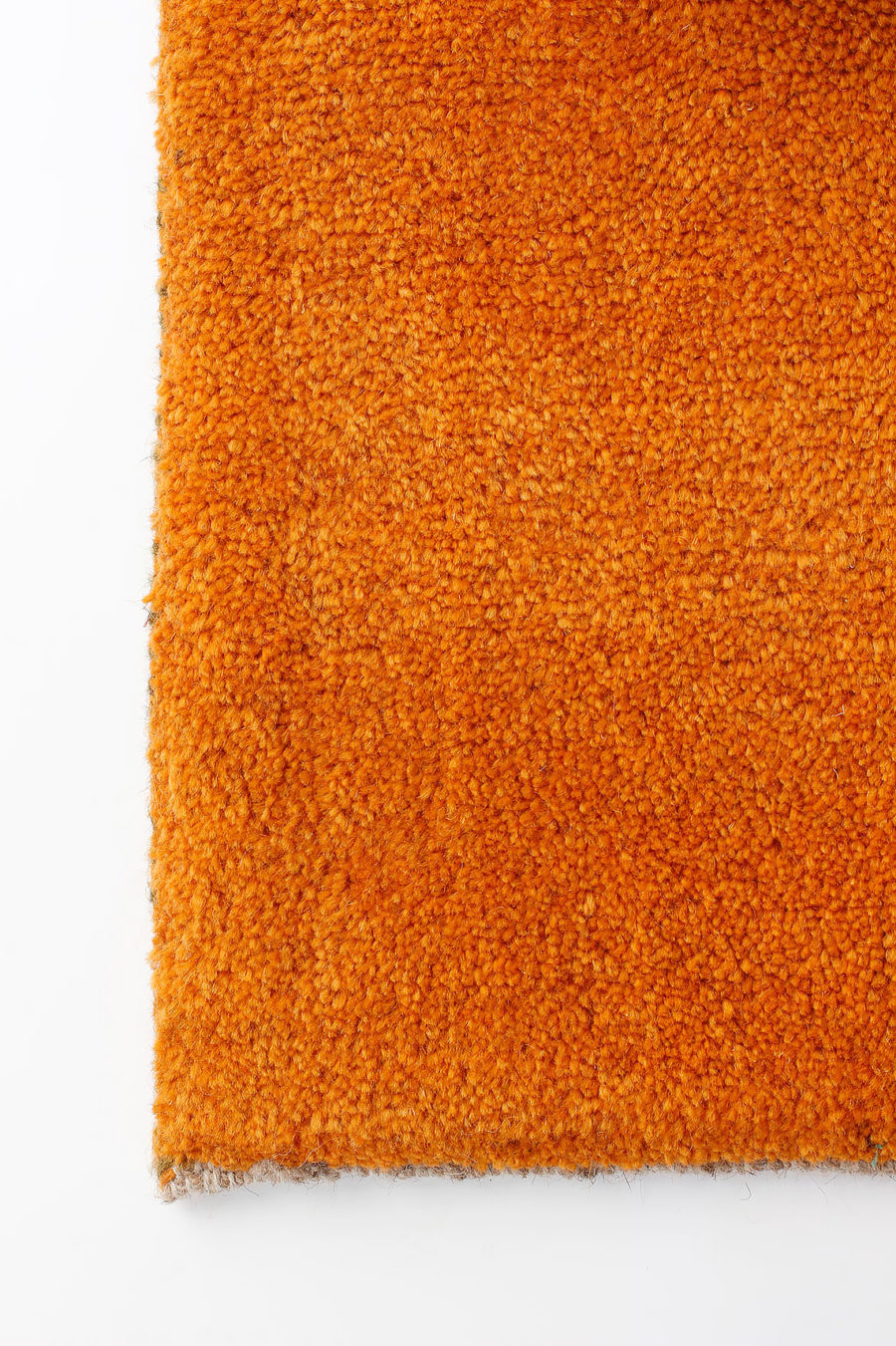 Yellow Qashqai Gabbeh Carpet fringe