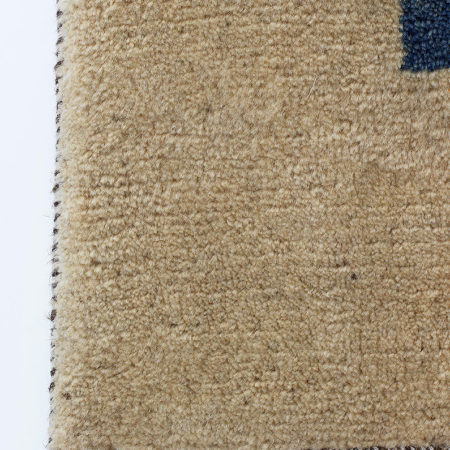 Beige Qashqai Gabbeh Carpet fringe