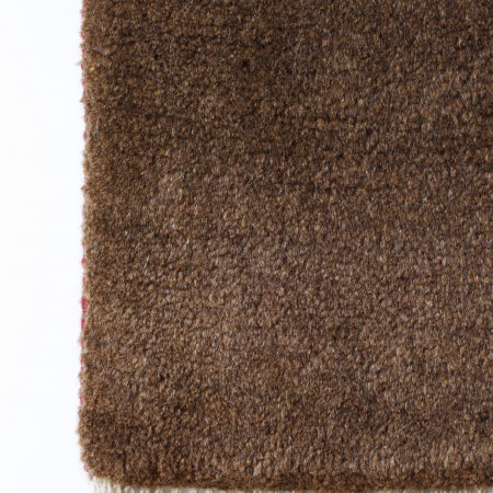 Brown Qashqai Gabbeh Carpet fringe