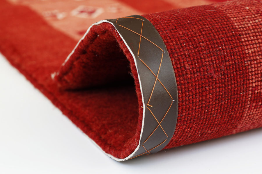 Handwoven Red Qashqai Gabbeh Rug Woven by Rezvan - Image 4