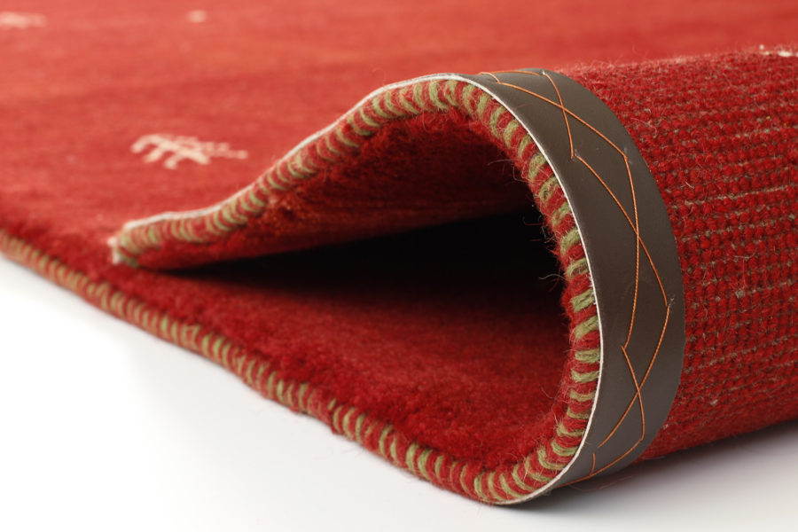 Handwoven Red Qashqai Gabbeh Rug Woven by Bibi Maryam - Image 4