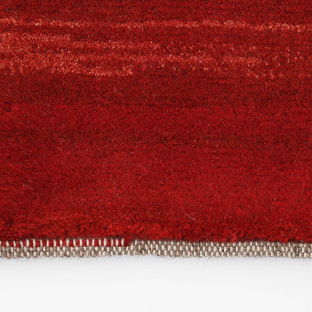 Red Qashqai Gabbeh Carpet fringe