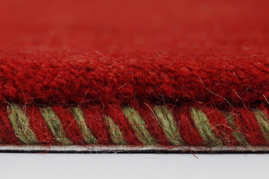 Handwoven Red Qashqai Gabbeh Rug Woven by Bibi Maryam - Image 3