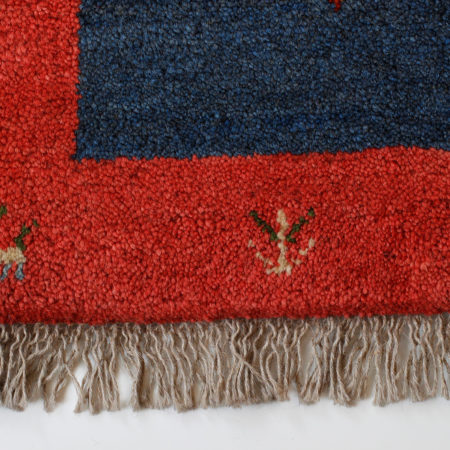 Blue Qashqai Gabbeh fringe