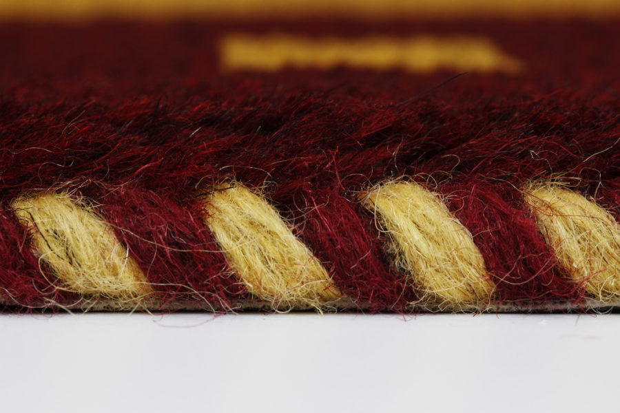 Handwoven Red & Yellow Qashqai Gabbeh Rug Woven by Fatemeh Salehi - Image 3