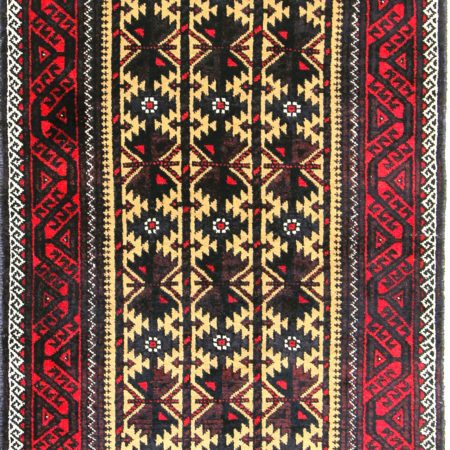 Hand-knotted Persian Baluch carpet