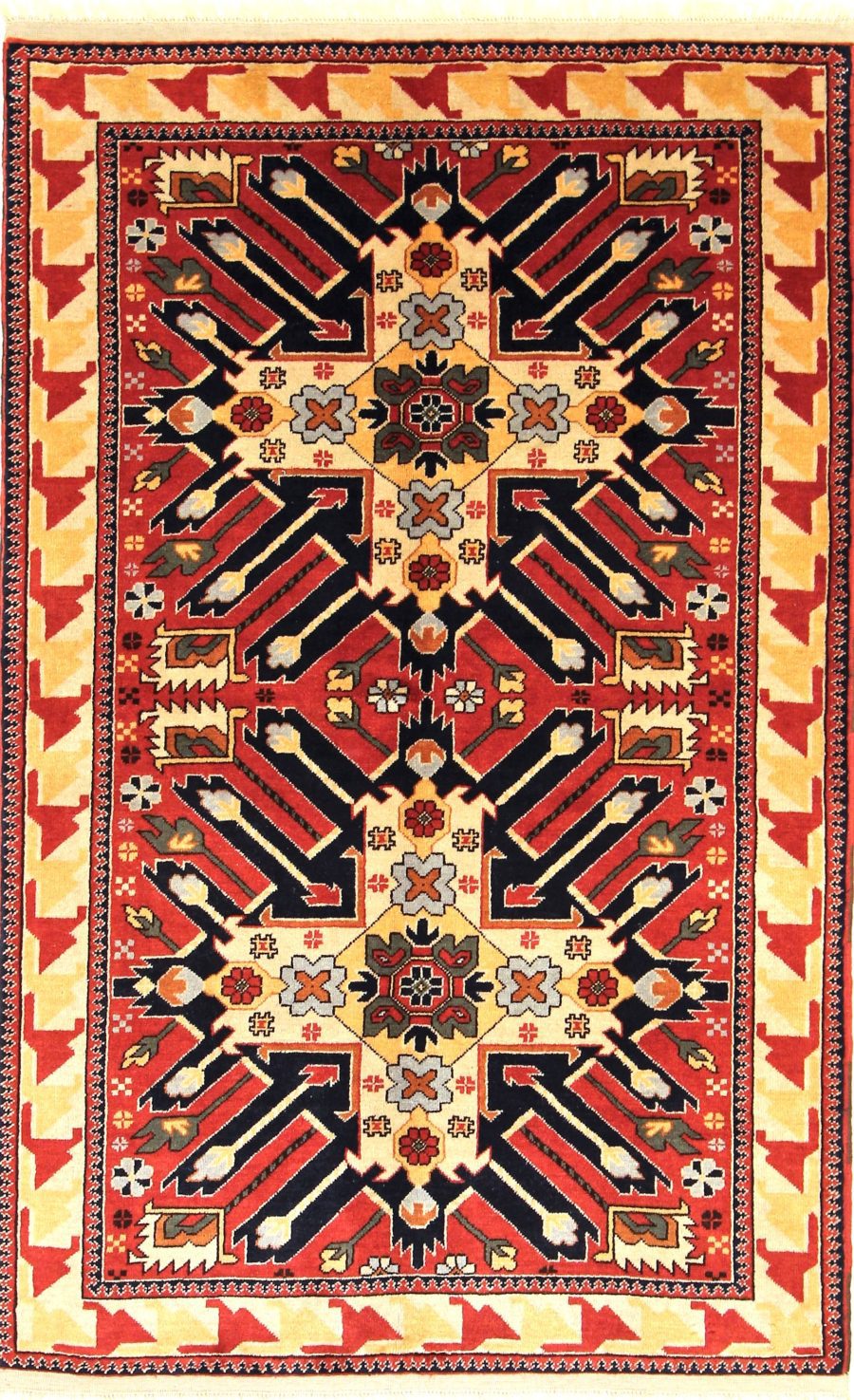 Hand-knotted Persian Baluch carpet