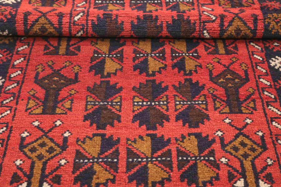 Hand-knotted Persian Baluch carpet
