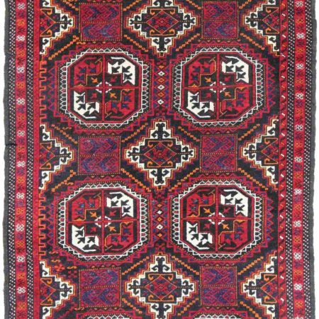 Hand-knotted Persian Baluch carpet