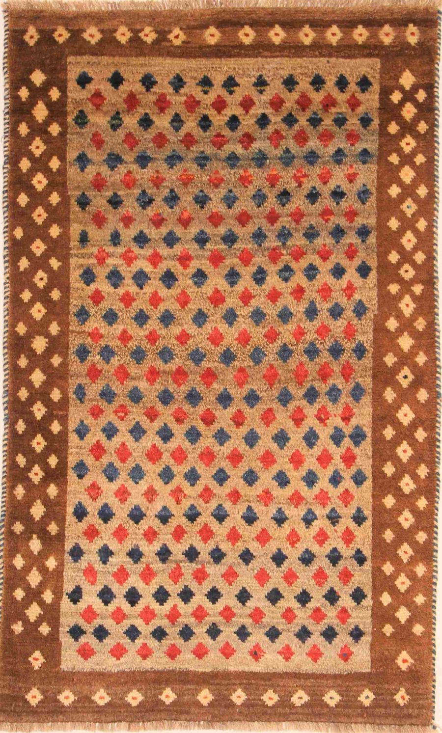 Tapis persan Gabbeh noué à la main