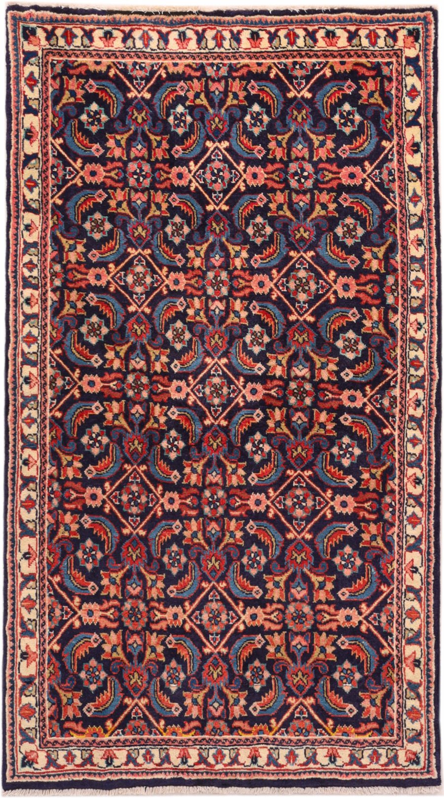 Hand-knotted Persian Hamadan carpet