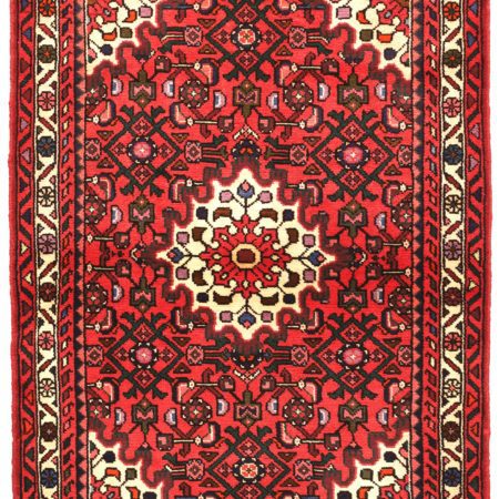 Hand-knotted Persian Hamadan carpet