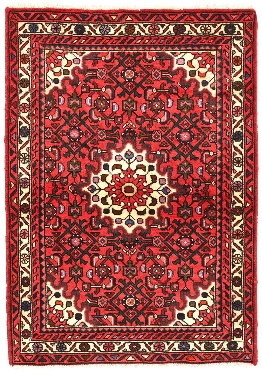 Hand-knotted Persian Hamadan carpet