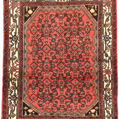 Hand-knotted Persian Hamadan carpet
