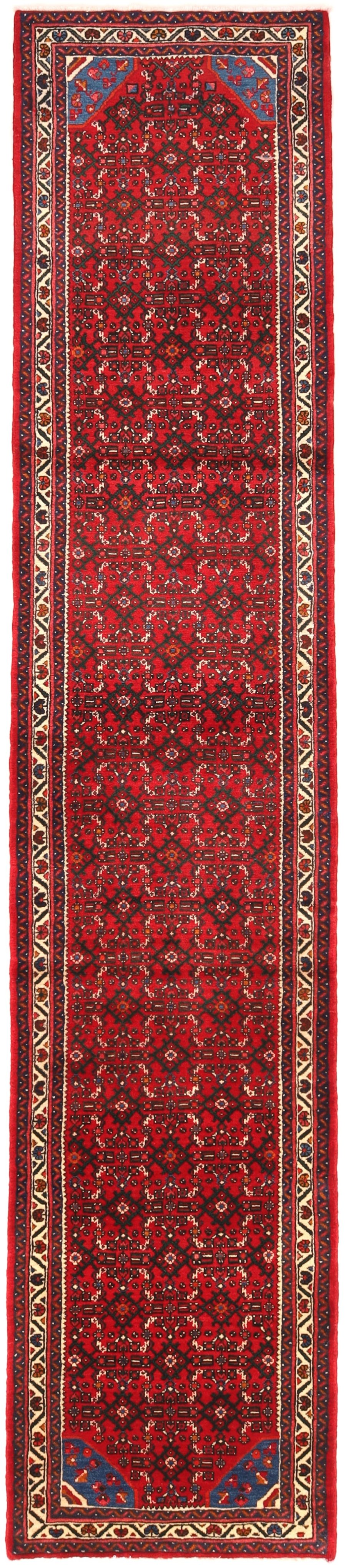 Hand-knotted Persian Hosseinabad carpet