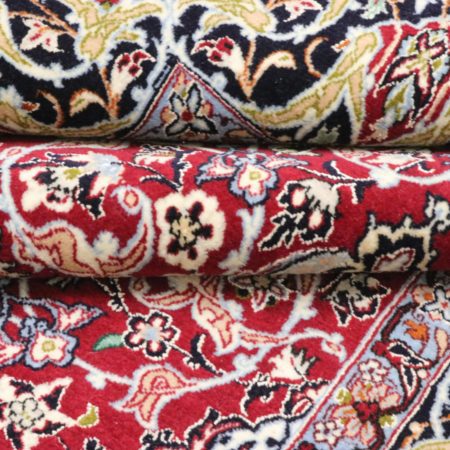 Hand-knotted Persian Isfahan carpet