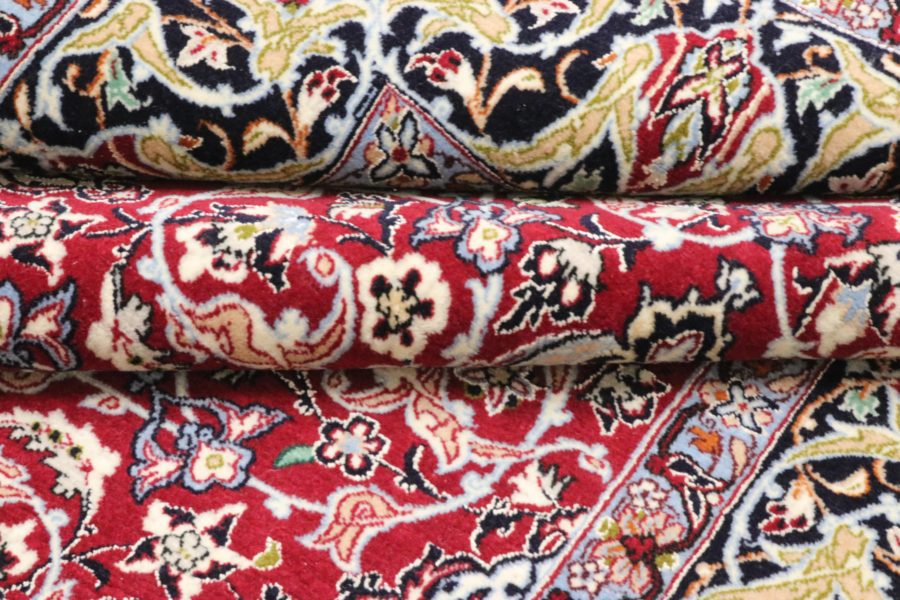Hand-knotted Persian Isfahan carpet