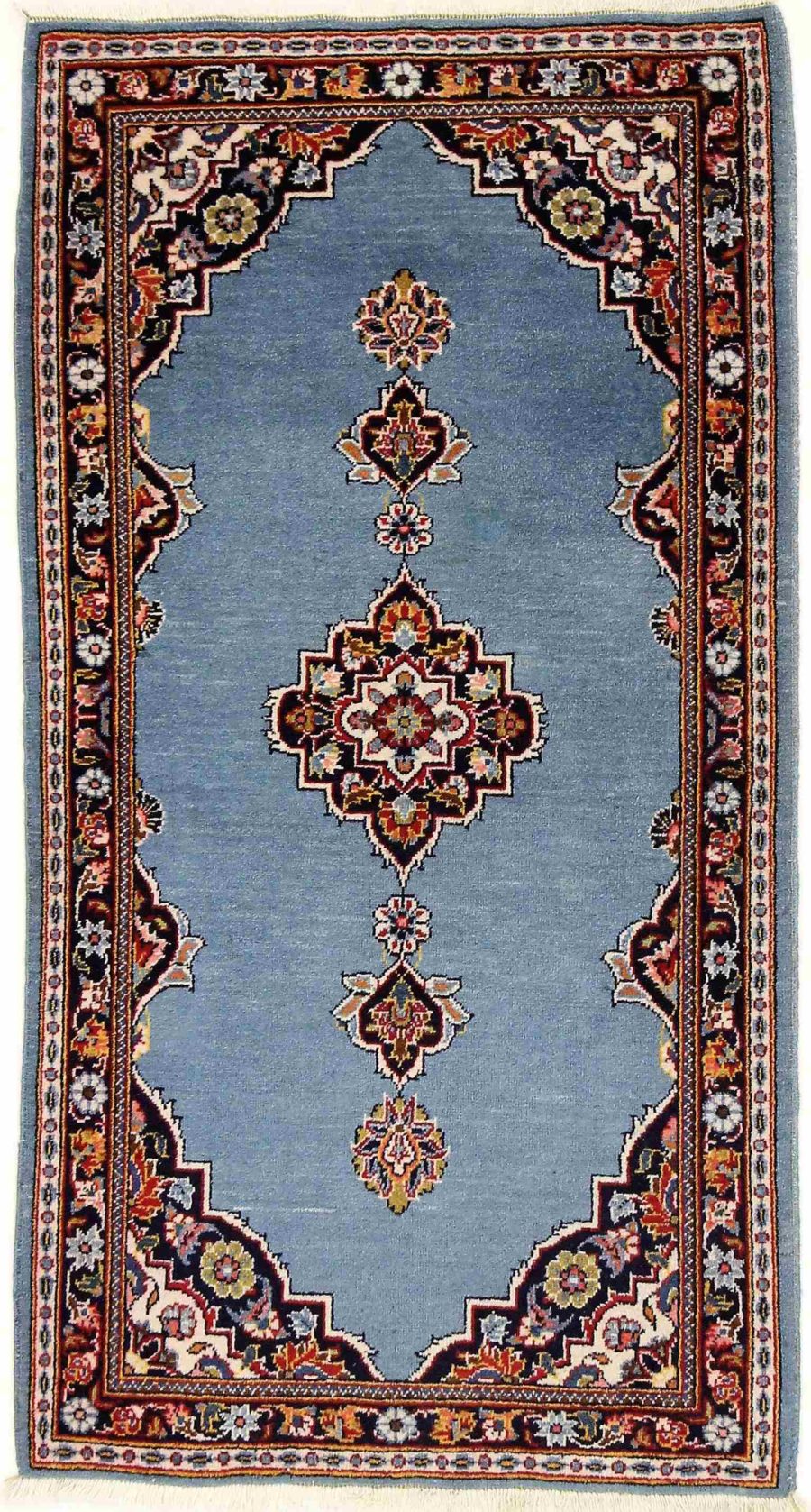 Hand-knotted Persian Kashan carpet