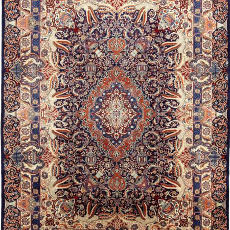 Tapis persan Kashmar noué à la main