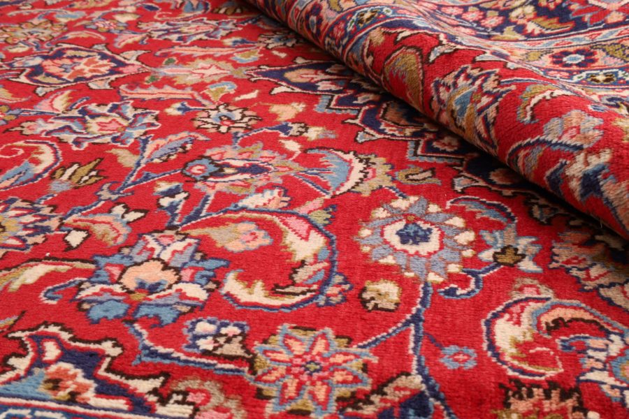 Hand-knotted Persian Mashad carpet