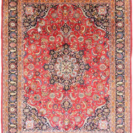 Tapis persan Mashad noué à la main