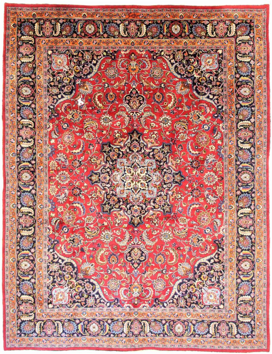 Tapis persan Mashad noué à la main