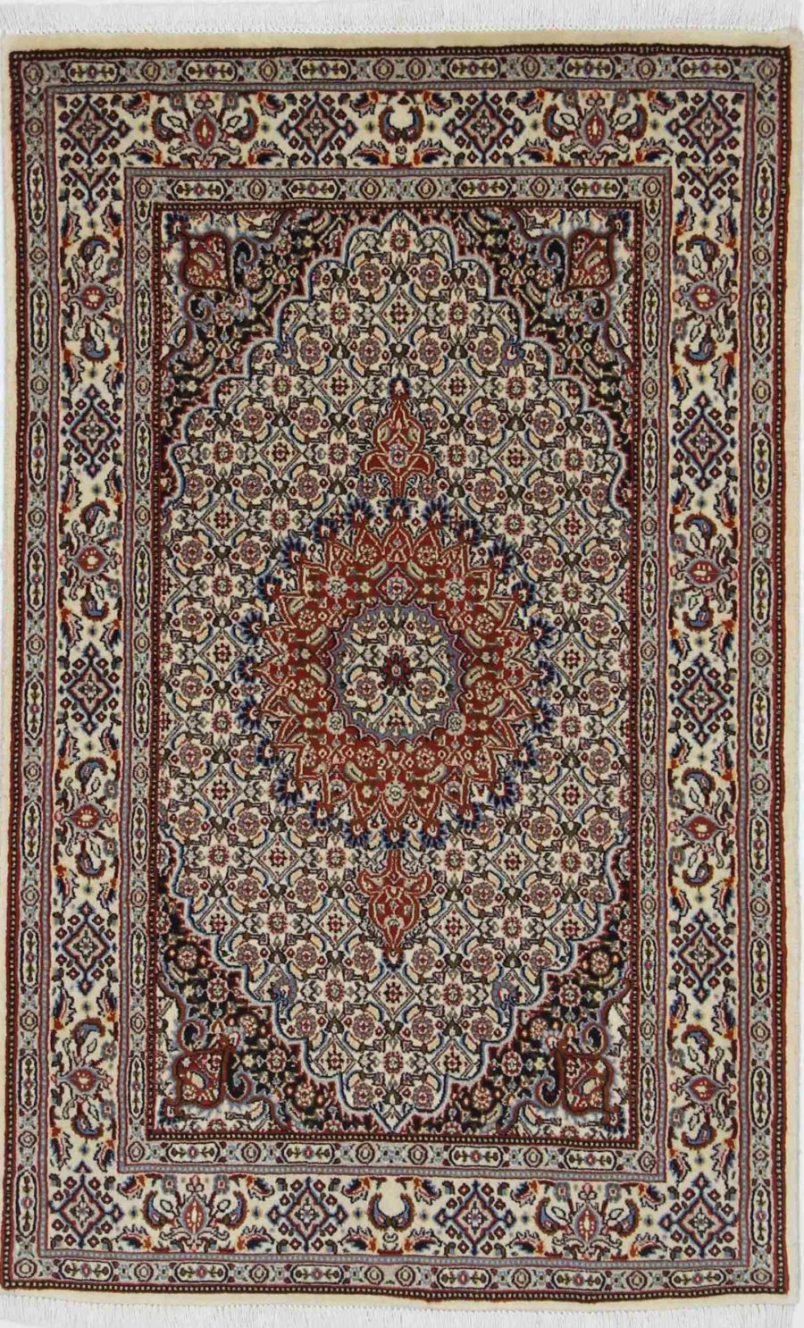 Hand-knotted Persian Moud carpet