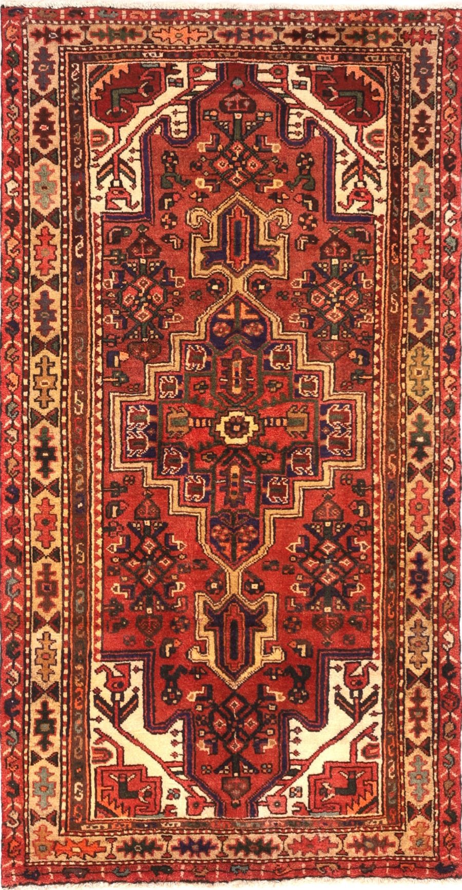 Hand-knotted Persian Nahavand carpet
