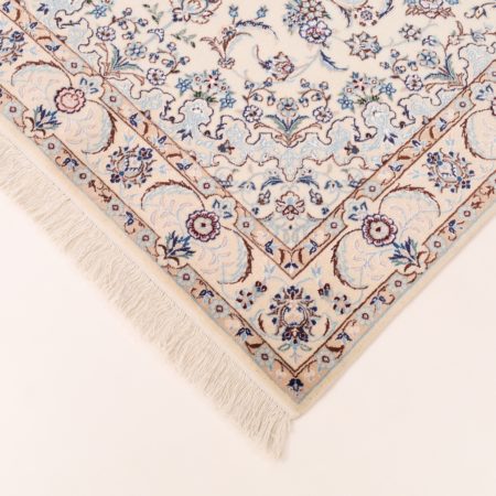 Tapis persan Nain noué à la main