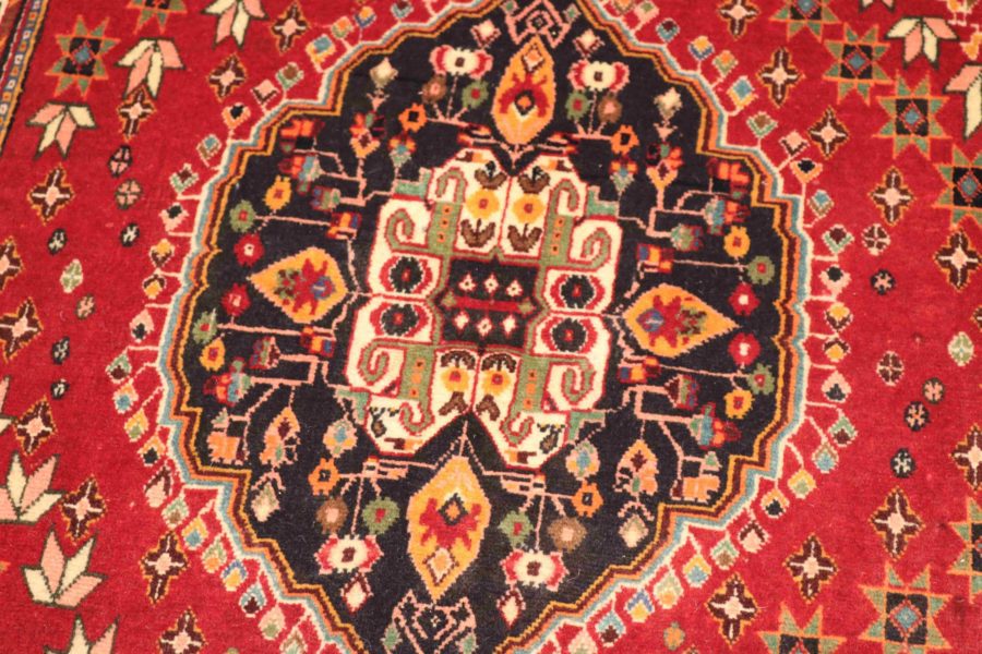 Hand-knotted Persian Qashqai carpet