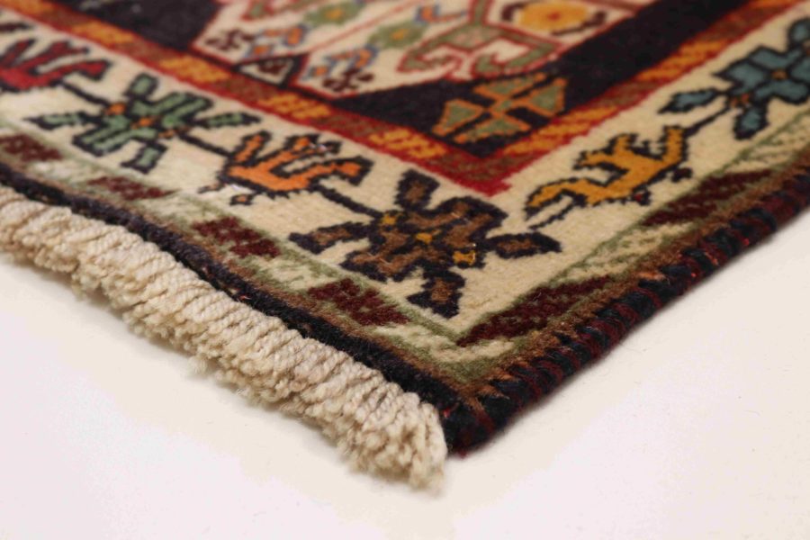 Hand-knotted Persian Qashqai carpet