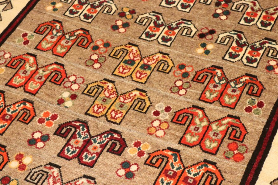 Tapis persan Qashqai noué à la main