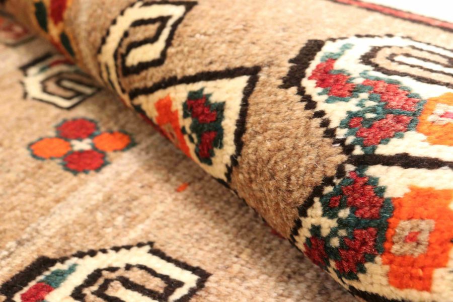 Tapis persan Qashqai noué à la main