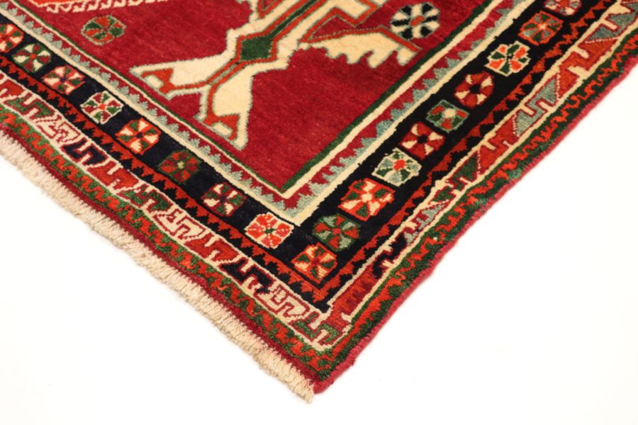 Hand-knotted Persian Qashqai carpet