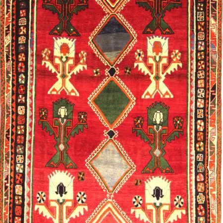 Tapis persan Qashqai noué à la main