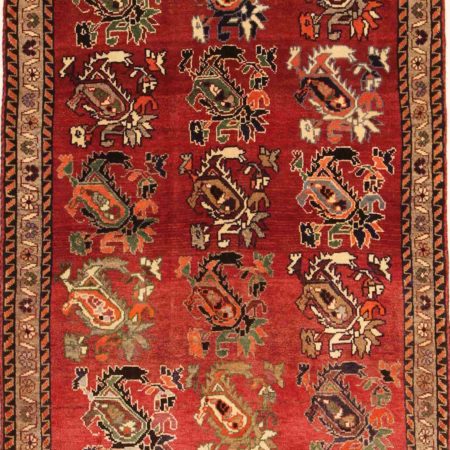 Tapis persan Qashqai noué à la main
