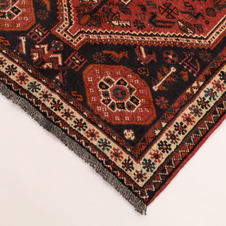 Tapis persan Qashqai noué à la main