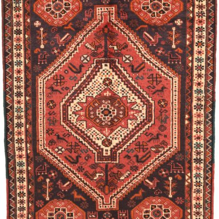 Tapis persan Qashqai noué à la main