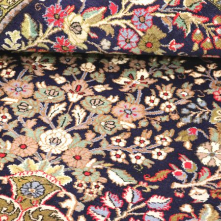 Hand-knotted Persian Qom carpet