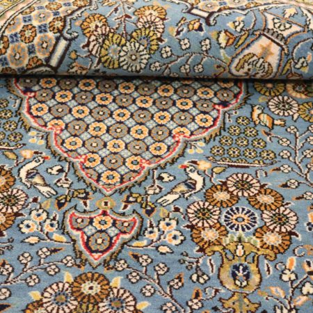 Hand-knotted Persian Qom carpet