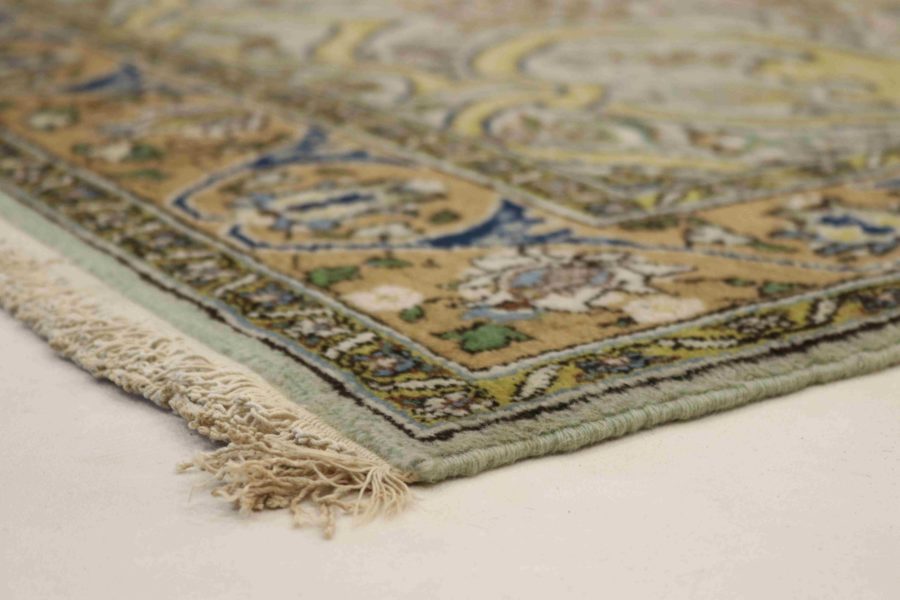 Hand-knotted Persian Qom carpet
