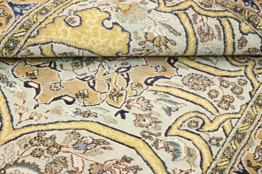 Hand-knotted Persian Qom carpet