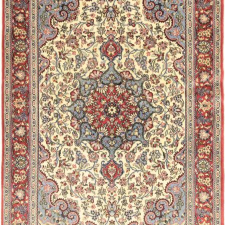 Hand-knotted Persian Qom Kork carpet