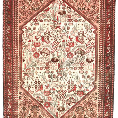 Hand-knotted Persian Rudbar carpet