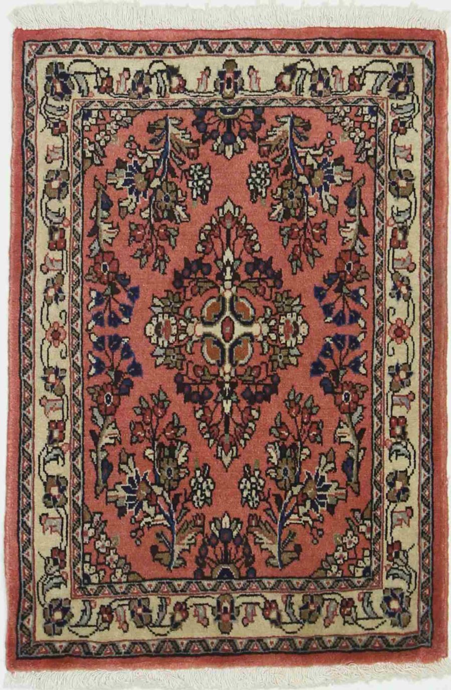 Tapis persan Sarouk noué à la main