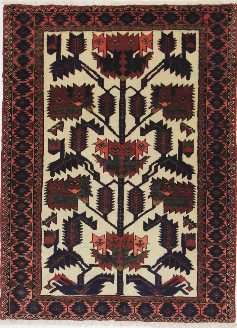 Tapis persan noué à la main Saveh