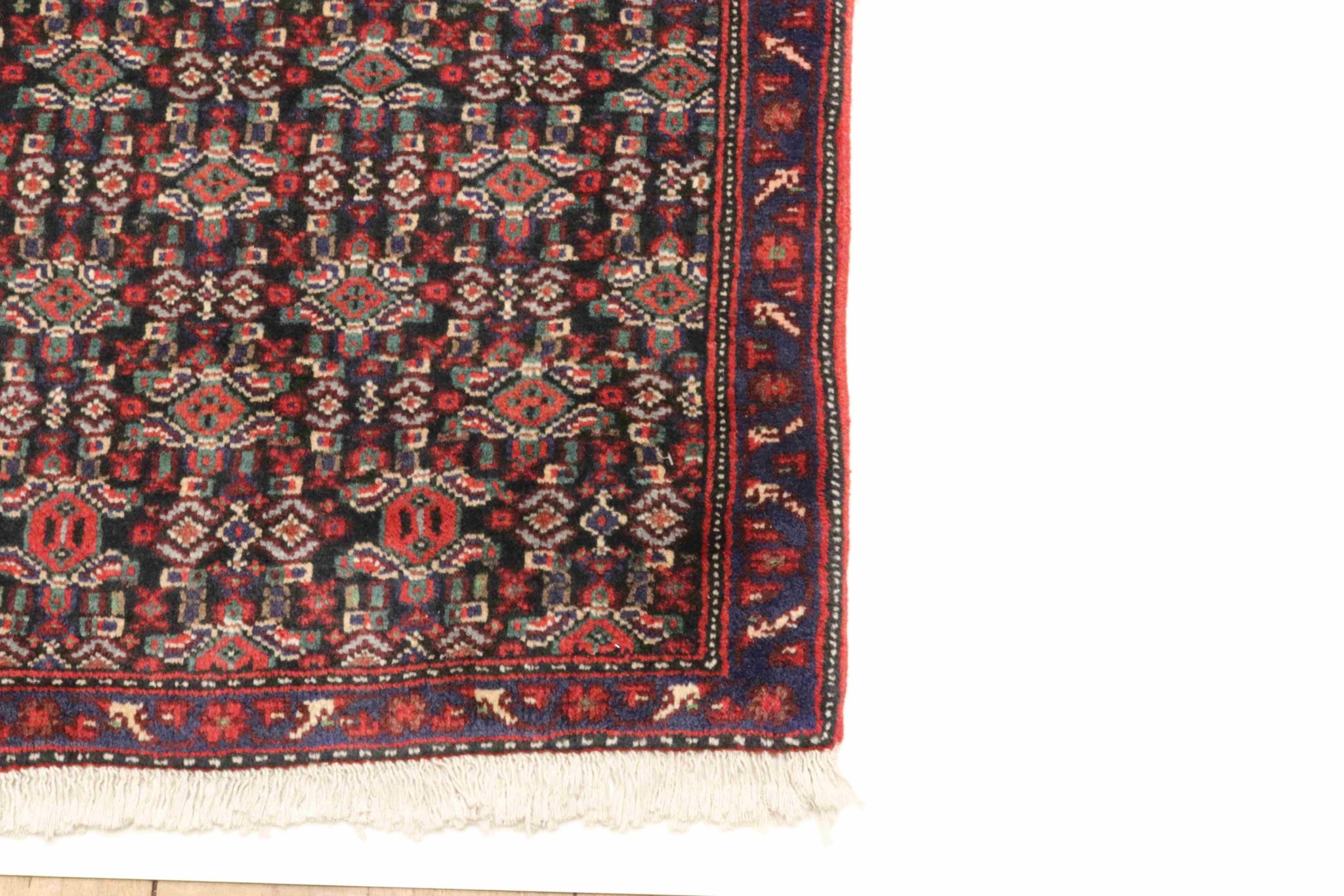 Handgeknüpfter persischer Senneh-Teppich