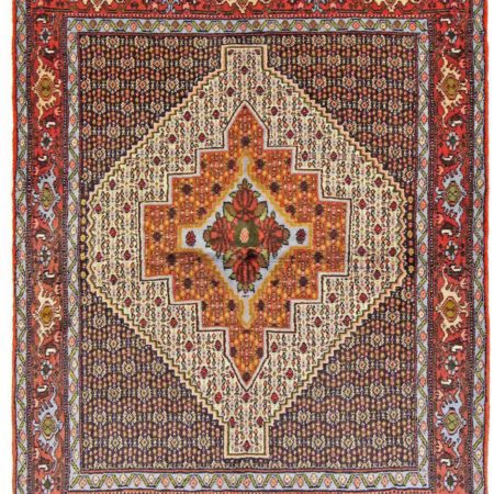 Tapis persan Senneh noué à la main